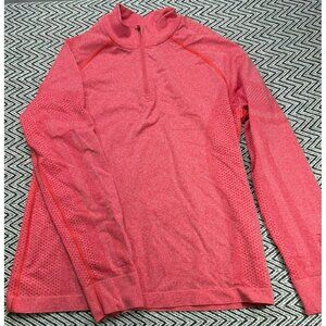 Figs Unisex Seamless Red Long Sleeve 1/4-Zip Pullover 2XL